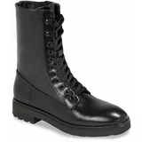 Calvin Klein Pohodni čevlji Cleat Combat Boot - Epi Mono Mix HW0HW01713 Črna