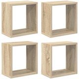  Kockaste zidne police 4 kom boja hrasta sonome 26 x 15 x 26 cm | Eponuda.com