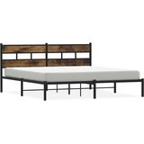 Metalni okvir kreveta bez madraca boja hrasta 183x213 cm | shoptok.hr