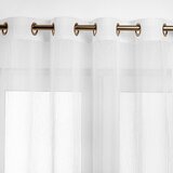  Curtain KRESZ color white style classic golden eyelets crushed voile 140x250 homede | shoptok.hr