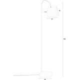 Zuiver Bež stoječa svetilka s kovinskim senčilom (višina 150 cm) Buckle – | Shoptok.si