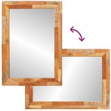  Zrcalo za kupaonicu Prirodna 50 x 70 x 3 cm Čvrsto drvo manga | shoptok.hr