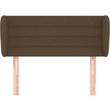  Vzglavje z ušesi temno rjavo 103x23x78/88 cm blago, (20738639) | Shoptok.si