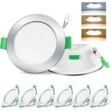 6x, krom LED vgradni stropni reflektorji 7 W