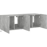  Zidni TV ormarići s LED svjetlima 2 kom boja betona 60x35x41 cm | shoptok.hr