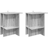  Kava Stol 2 pcs Siva sonoma 40 x 30 x 49 cm Konstruirano drvo | shoptok.hr