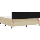 Postelja z vzmetnico in LED lučko Zeleno Sivo 200x200 cm iz žametnega materiala, (22083899) | Shoptok.si