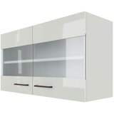 Flex-Well Kuhinjska Zgornja Omarica Levi, Svetlo Siva, Š. 100 Cm | Shoptok.si
