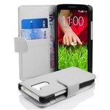 Cadorabo Ohišje, združljivo z LG G2 MINI v snežno bela - Zaščitni ovitek iz teksturiranega umetnega usnja in žep za kartice, (20558803) | Shoptok.si