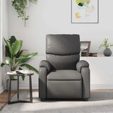  Masažni naslonjač od umjetne kože sivi | shoptok.hr