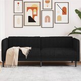  The Living Store Kavč trosed svetlo črna tkanina - Zofa, (21498363) | Shoptok.si