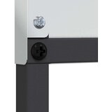 vidaXL Dekorativni panel za vrt Srebrna 50 x 140 cm Cinkano jeklo | Shoptok.si