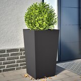 vidaXL Vrtne sadilice 2 kom crne 45x45x75 cm čelične | shoptok.hr