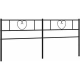  Metalno zamjensko uzglavlje crno 180 cm | shoptok.hr