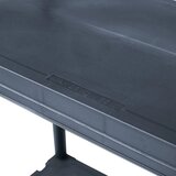  Stalak za pohranu crni 125 kg 60 x 30 x 180 cm plastični | shoptok.hr