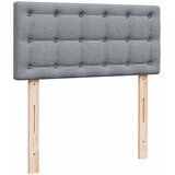  Krevet s oprugama i madracem svjetlosivi 100x200 cm od tkanine | shoptok.hr