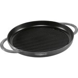 Staub grill pan induction round 30cm Graphite Grey | shoptok.hr