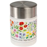 Rex London Otroška termovka za hrano v kremno beli in srebrni barvi 450 ml Wild Flowers – Cene