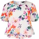 Zizzi Bluza 'MAEVE' lila / staro roza / melona / off-bela