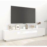 TV ormarić s LED svjetlima bijeli 200 x 35 x 40 cm | shoptok.hr