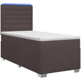  Boxspring krevet s madracem Tamno smeđa 90 x 190 cm Tkanina - Tamno smeđa 90 x 190 cm Dizajn linija | shoptok.hr