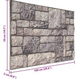  Zidne panele 10 pcs Siva i bijela 100 x 50 cm EPS pjena | Eponuda.ba