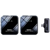 Remax Bezicni mikrofon Lavalier za mobilni telefon K12 Type-c crni