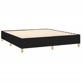  s oprugama i madracem crni 180x200 cm od tkanine | shoptok.hr