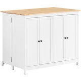 SoBuy Bočna miza 107x76x92cm KNL10-WN, (22108409) | Shoptok.si