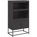 Maison Chic Visoka omara - Komoda - Predalnik črna 68,5x38,5x123,5 cm jeklo, (21717027) Cene