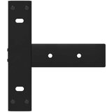 vidaXL konzolna miza noge T-oblika 2 kosa črna 20x28x(72-73) cm jeklo | Shoptok.si