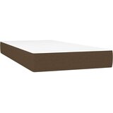 vidaXL Box spring postelja z vzmetnico temno rjav 90x190 cm | Shoptok.si