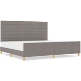  Postelja Taupe 200x200 cm Tkanina, (22052740) | Shoptok.si