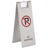 vidaXL Zložljiv znak za parkiranje nerjaveče jeklo