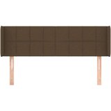  Uzglavlje s ušima tamnosmeđi 147x16x78/88 cm od tkanine | shoptok.hr