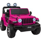  Licenciran avto na akumulator Jeep Wrangler Rubicon 4x4 - roza | Shoptok.si
