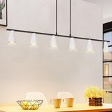 Nettlife Viseča jedilna miza, viseča svetilka s 6 žarnicami - moderna bela črna viseča jedilna miza GU10 kovina, (22122974) Cene