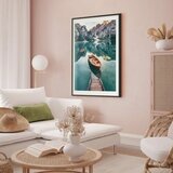  Plakat Boats in the Dolomites 60x90 Crni okvir s margom Slike