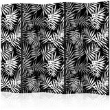  Paravan u 5 dijelova - Black and White Jungle II [Room Dividers] 225x172 Cijene