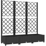  Vrtna žardinjera s rešetkom crna 120x40x121,5 cm PP | shoptok.hr