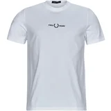 Fred Perry EMBROIDERED T-SHIRT Bijela