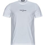 Fred Perry Majice s kratkimi rokavi EMBROIDERED T-SHIRT Bela Cene