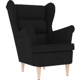  Fotelj črn 74x84x100 cm blago | Shoptok.si
