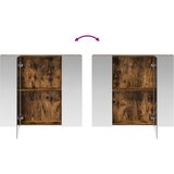  Kupaonski ormar s ogledalom Dimljeni hrast 80 x 14.5 x 70 cm | shoptok.hr