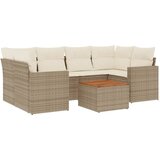  7-dijelni set vrtnih sofa od poliratana s jastucima bež | shoptok.hr