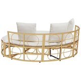 vidaXL Zunanja lounge postelja brez baldahina Poly Rattan | Shoptok.si