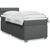  The Living Store Box spring postelja z vzmetnico temno siva 90x190 cm blago - Box Spring Postelja, (21516690) Cene