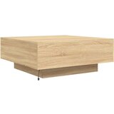 vidaXL Stolić za kavu s LED svjetlima boja hrasta sonome 80x80x31 cm | shoptok.hr