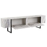 Hanah home TV polica Serenity Fressia Marble Black