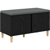  Haldna klop z blazino z vrati Črna Orehovina 80 x 38 x 46 cm, (5000155704) | Shoptok.si